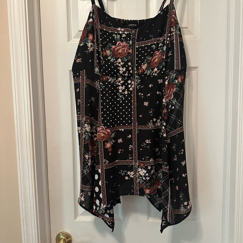 Floral Black Shirt
